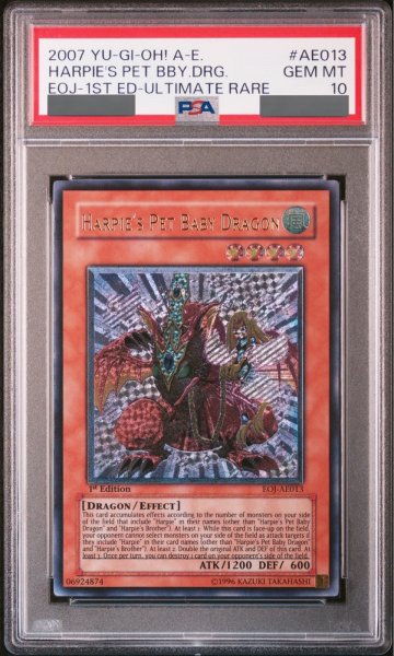 画像1: 【PSA10】ハーピィズペット仔竜 (1st) [レリーフ] {EOJ-AE013} (1)